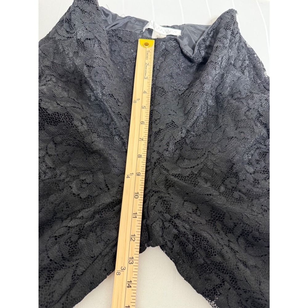 Collection Fifty Nine Black Floral Lace Wide Leg Pants High Rise Size 10 USA - Picture 4 of 8